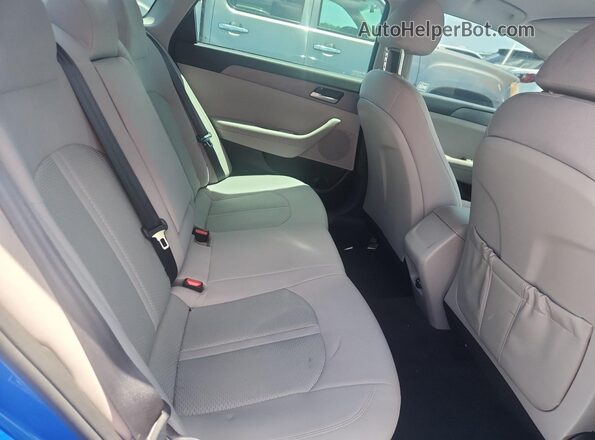 5NPE24AF1KH755478 2019 HYUNDAI SONATA Blue Widok tylnych siedzeń