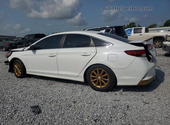 5NPE24AF1KH762446 2019 HYUNDAI SONATA White Rear left