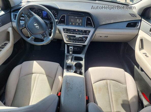 5NPE24AF2GH264098 2016 HYUNDAI SONATA White Widok deski rozdzielczej