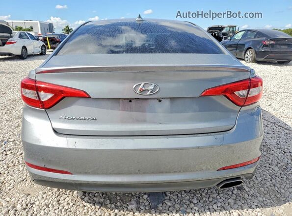 5NPE24AF2GH298932 2016 HYUNDAI SONATA Silver Rear view