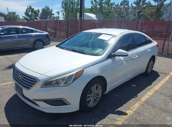 5NPE24AF2GH312425 2016 HYUNDAI SONATA White Widok z przodu