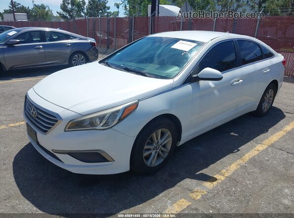 5NPE24AF2GH312425 2016 HYUNDAI SONATA White Przód lewy