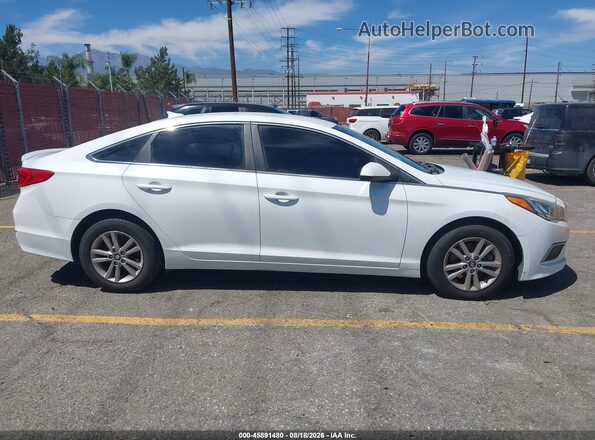 5NPE24AF2GH312425 2016 HYUNDAI SONATA White Widok zestawu wskaźników