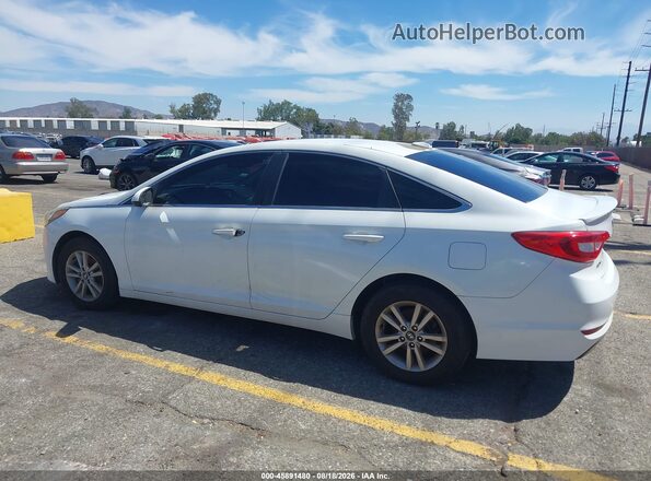 5NPE24AF2GH312425 2016 HYUNDAI SONATA White Widok wnętrza z tyłu