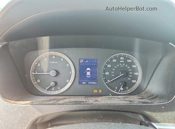 5NPE24AF2GH312652 2016 HYUNDAI SONATA White Vista del cuadro de instrumentos
