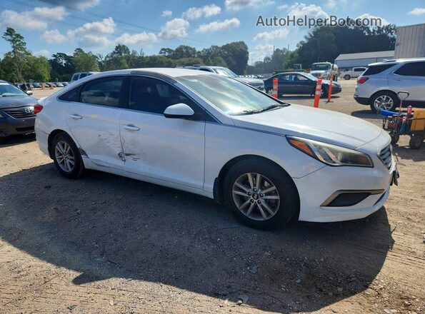 5NPE24AF2GH312652 2016 HYUNDAI SONATA White Delantero derecho