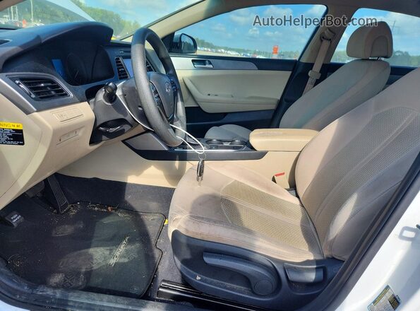 5NPE24AF2GH312652 2016 HYUNDAI SONATA White Vista interior delantera