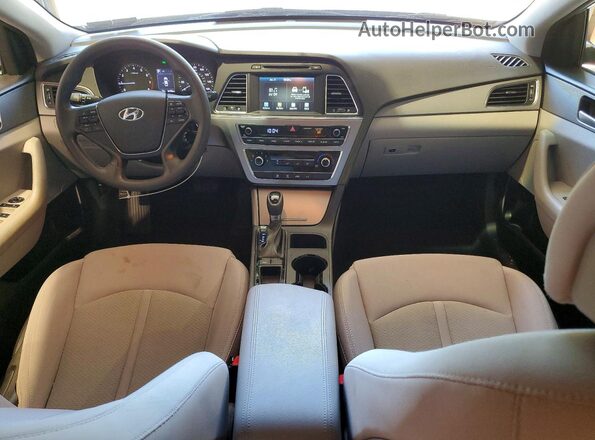 5NPE24AF2GH319536 2016 HYUNDAI SONATA Серебряный Вид панели приборов