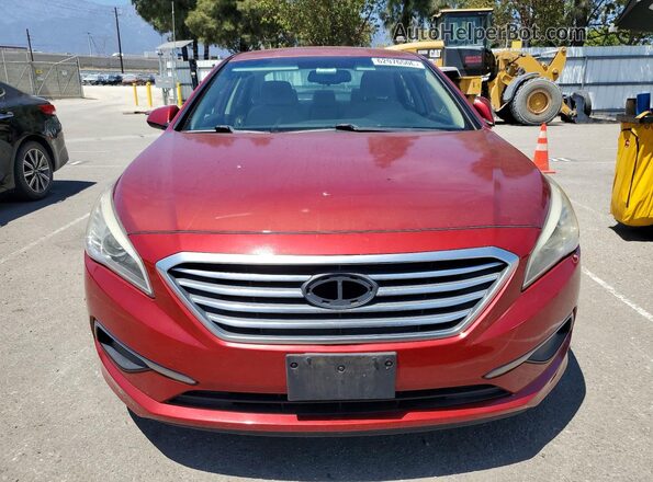 5NPE24AF2GH320024 2016 HYUNDAI SONATA Burgundy Front view