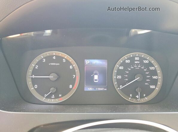 5NPE24AF2GH320024 2016 HYUNDAI SONATA Burgundy Instrument cluster view