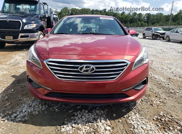 5NPE24AF2GH320427 2016 HYUNDAI SONATA Red Front view