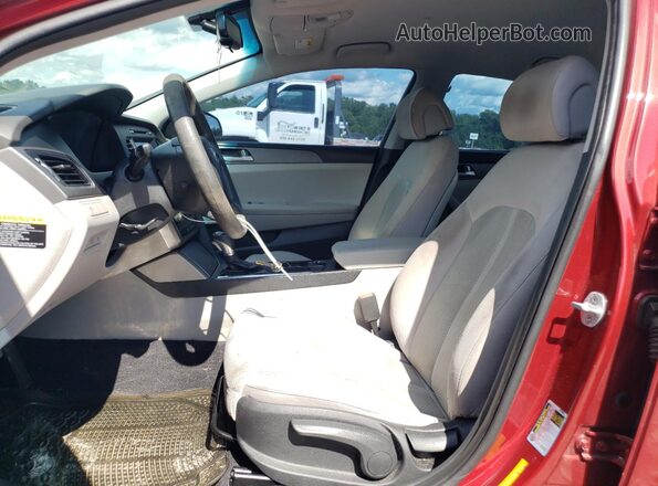 5NPE24AF2GH320427 2016 HYUNDAI SONATA Red Front interior view