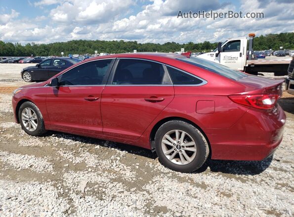 5NPE24AF2GH320427 2016 HYUNDAI SONATA Red Rear left