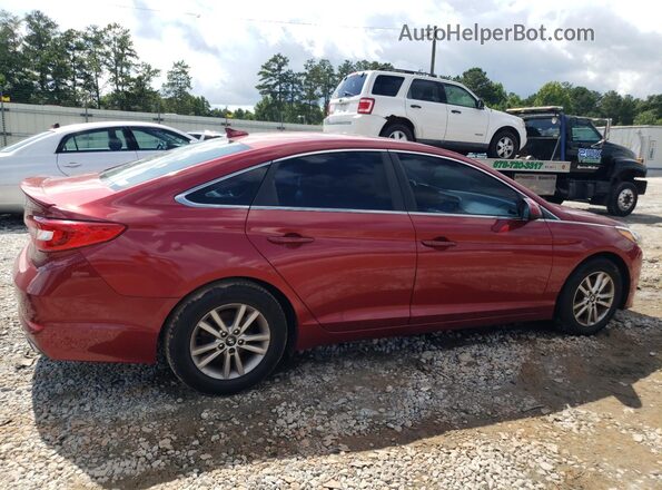 5NPE24AF2GH320427 2016 HYUNDAI SONATA Red Rear right