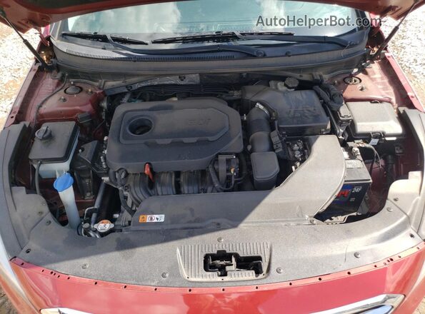 5NPE24AF2GH320427 2016 HYUNDAI SONATA Red Rear interior view