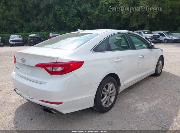 5NPE24AF2GH347675 2016 HYUNDAI SONATA White უკანა მარჯვენა