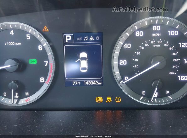 5NPE24AF2GH353301 2016 HYUNDAI SONATA White Հետևի նստատեղերի տեսք