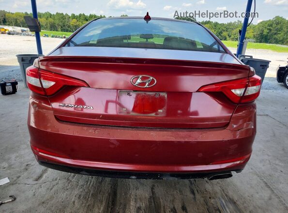 5NPE24AF2GH384418 2016 HYUNDAI SONATA Red Вид підкапотного простору