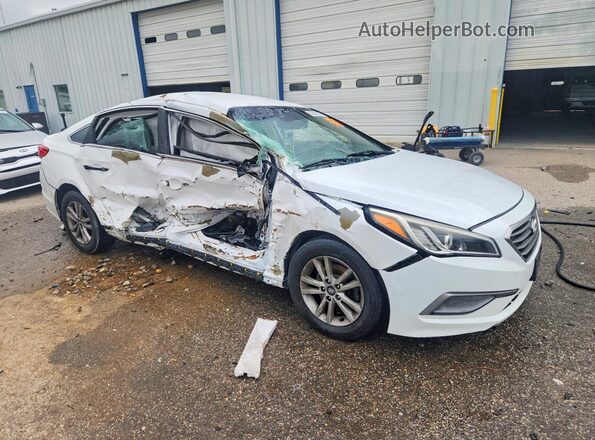 5NPE24AF2GH404067 2016 HYUNDAI SONATA White Delantero derecho