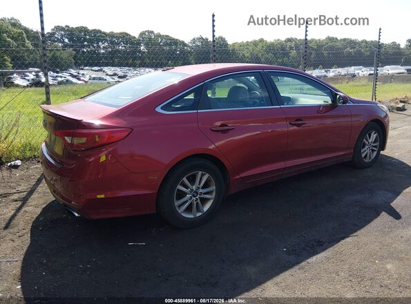 5NPE24AF2GH418017 2016 HYUNDAI SONATA Red Tył prawy