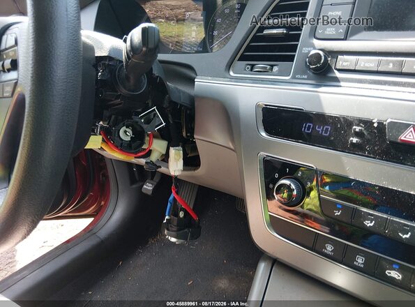5NPE24AF2GH418017 2016 HYUNDAI SONATA Red Widok z przodu