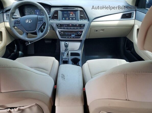 5NPE24AF2GH428367 2016 HYUNDAI SONATA Tan Widok deski rozdzielczej