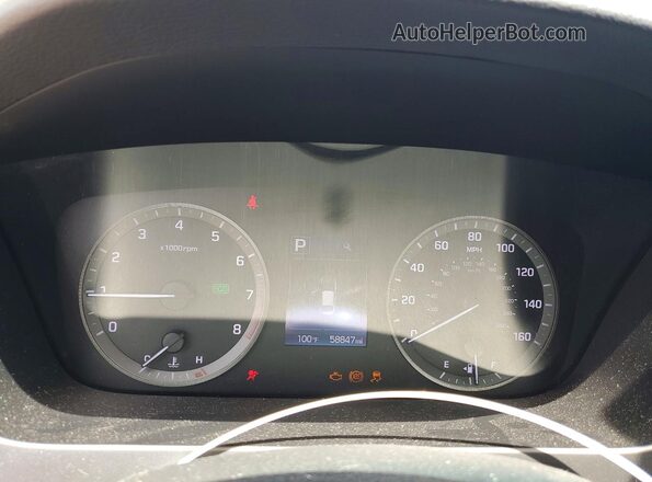 5NPE24AF2GH428367 2016 HYUNDAI SONATA Tan Widok zestawu wskaźników