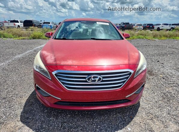 5NPE24AF2GH430409 2016 HYUNDAI SONATA Red ხელსაწყოთა პანელის ხედი