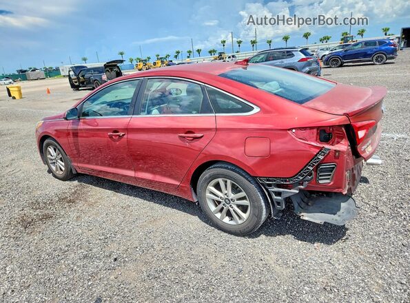 5NPE24AF2GH430409 2016 HYUNDAI SONATA Red უკანა მარჯვენა