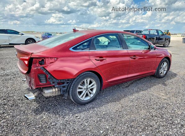 5NPE24AF2GH430409 2016 HYUNDAI SONATA Red უკანა ხედი