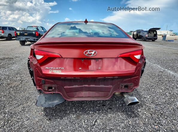 5NPE24AF2GH430409 2016 HYUNDAI SONATA Red უკანა სალონის ხედი