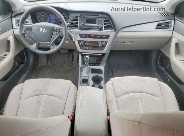5NPE24AF2HH441511 2017 HYUNDAI SONATA Silver Вид панелі приладів