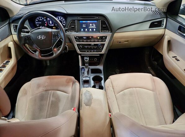 5NPE24AF2HH449303 2017 HYUNDAI SONATA Gray 