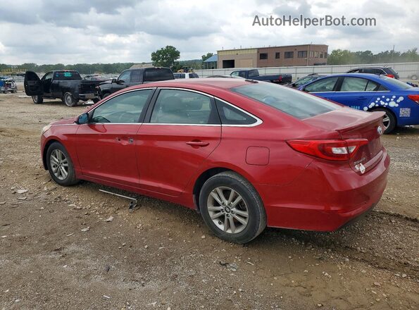 5NPE24AF2HH453206 2017 HYUNDAI SONATA Red უკანა მარცხენა