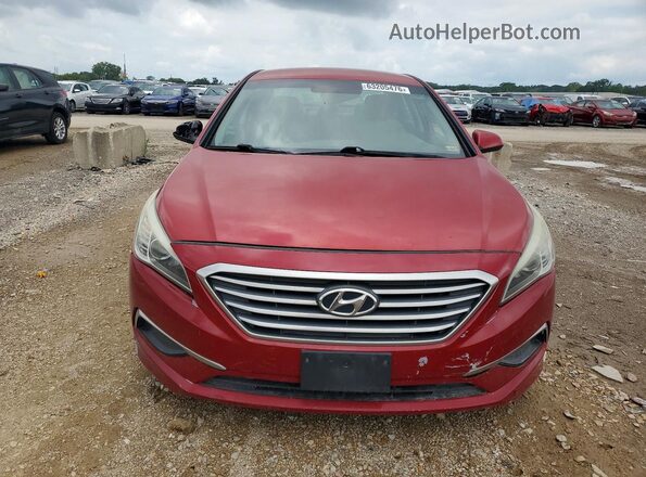 5NPE24AF2HH453206 2017 HYUNDAI SONATA Red წინა ხედი