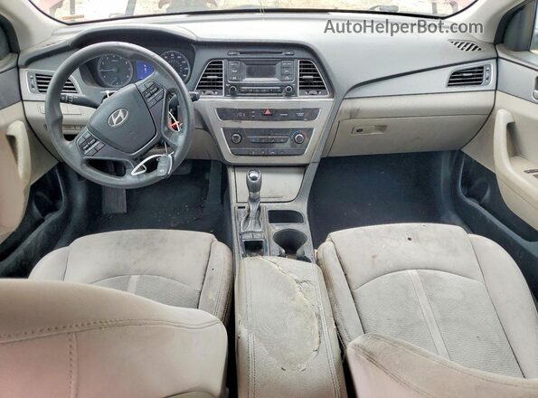 5NPE24AF2HH453206 2017 HYUNDAI SONATA Red წინა პანელის ხედი