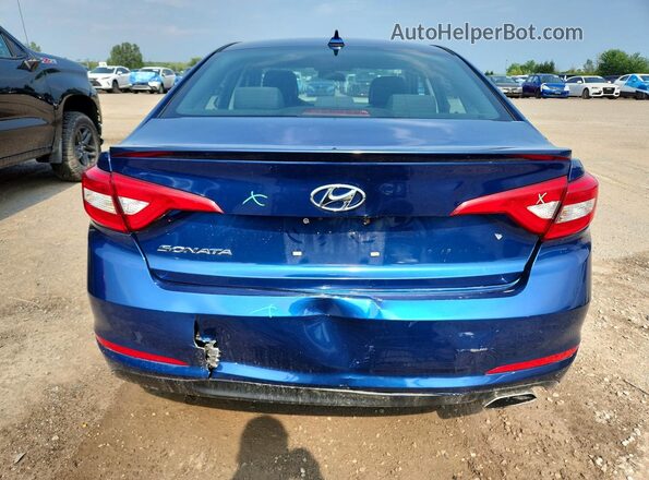 5NPE24AF2HH524002 2017 HYUNDAI SONATA Blue Widok z tyłu