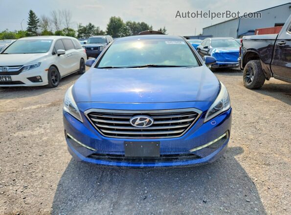 5NPE24AF2HH524002 2017 HYUNDAI SONATA Blue Widok z przodu