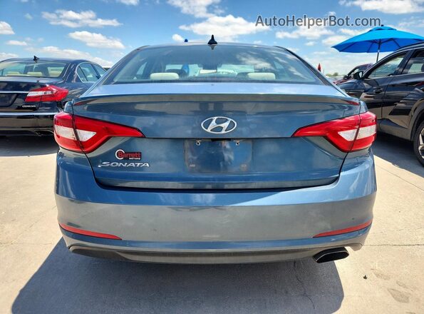 5NPE24AF2HH532889 2017 HYUNDAI SONATA Teal Widok z tyłu