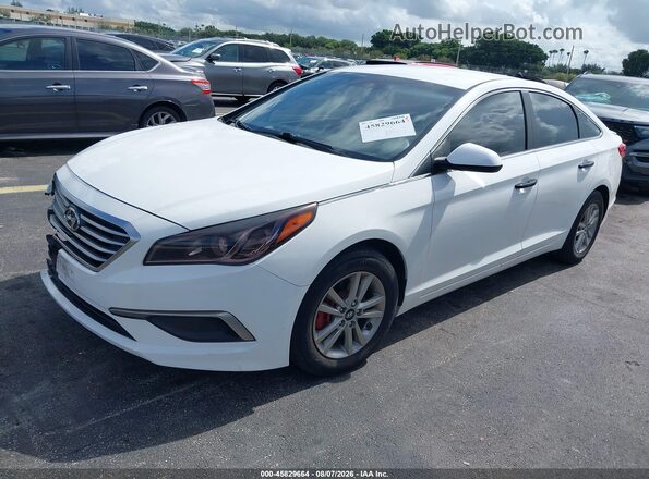 5NPE24AF2HH544511 2017 HYUNDAI SONATA Белый Передняя левая четверть