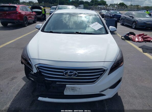 5NPE24AF2HH544511 2017 HYUNDAI SONATA Белый Вид щитка приборов