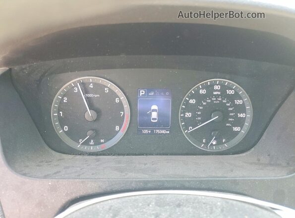 5NPE24AF2HH574821 2017 HYUNDAI SONATA White Instrument cluster view