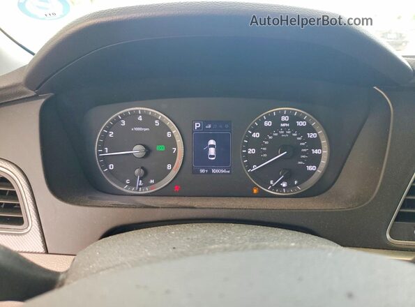 5NPE24AF2HH589206 2017 HYUNDAI SONATA Silver Սարքավորումների վահանակի տեսք
