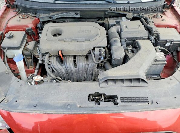 5NPE24AF2JH599935 2018 HYUNDAI SONATA Red Vista interior trasera