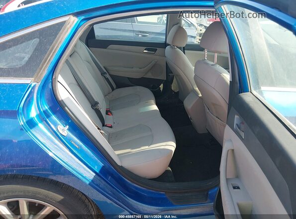 5NPE24AF2JH600162 2018 HYUNDAI SONATA Blue Widok naklejki z numerem VIN