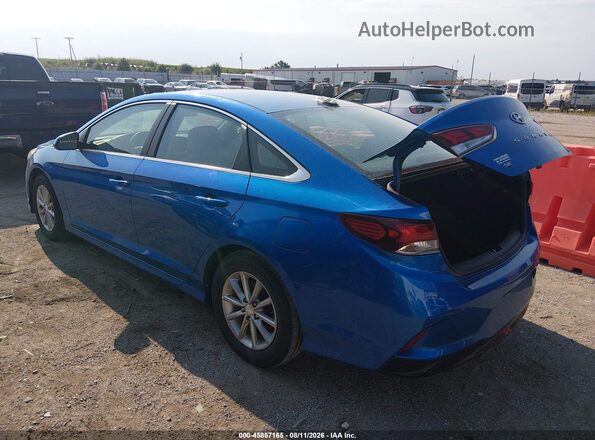 5NPE24AF2JH600162 2018 HYUNDAI SONATA Blue Tył lewy