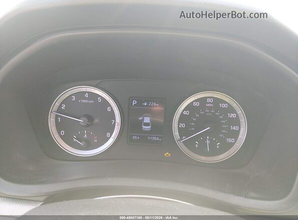 5NPE24AF2JH600162 2018 HYUNDAI SONATA Blue Widok tylnych siedzeń