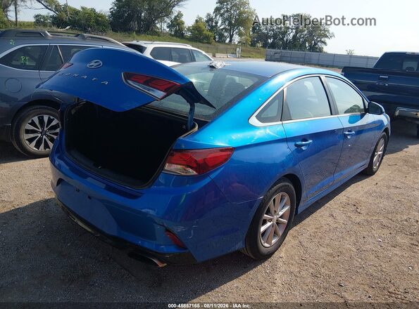 5NPE24AF2JH600162 2018 HYUNDAI SONATA Blue Tył prawy