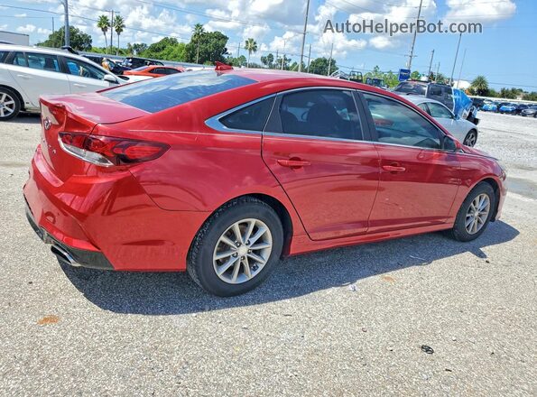 5NPE24AF2JH605040 2018 HYUNDAI SONATA Red Trasero derecho