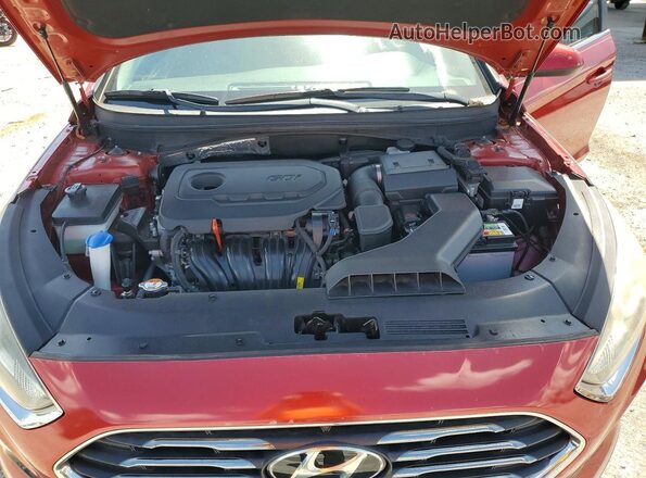 5NPE24AF2JH605040 2018 HYUNDAI SONATA Red Vista interior trasera